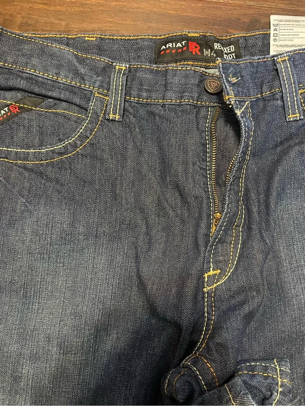 Ariat Men's Bootcut Jeans in Dark Blue Denim